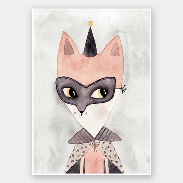 Secret Hero Unframed Art Print