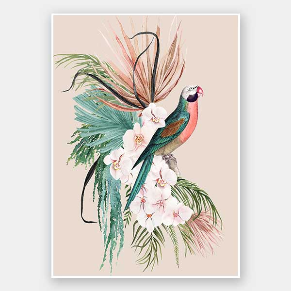 Parrot Oasis Unframed Art Print