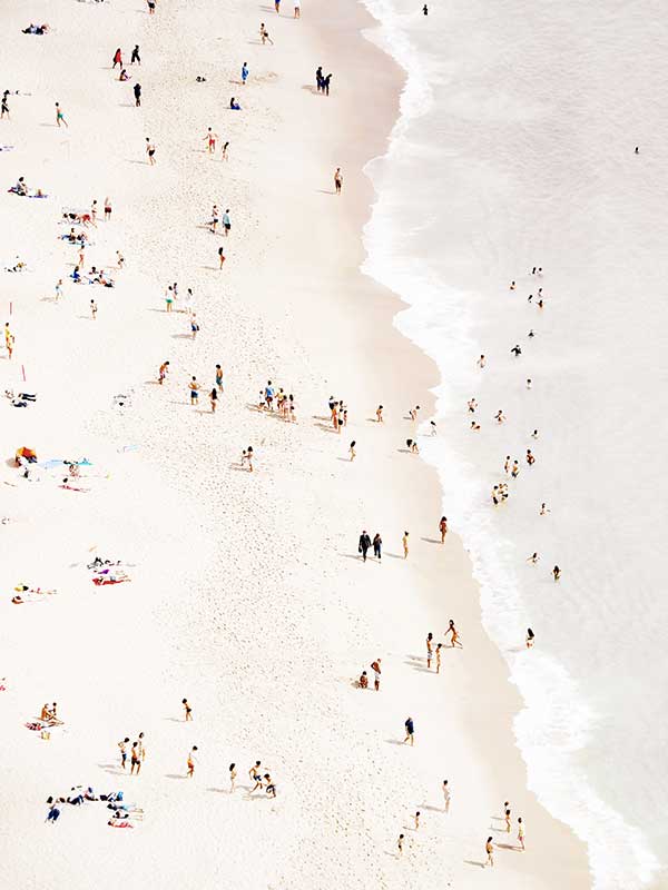 Bleached Beach Canvas Art Print