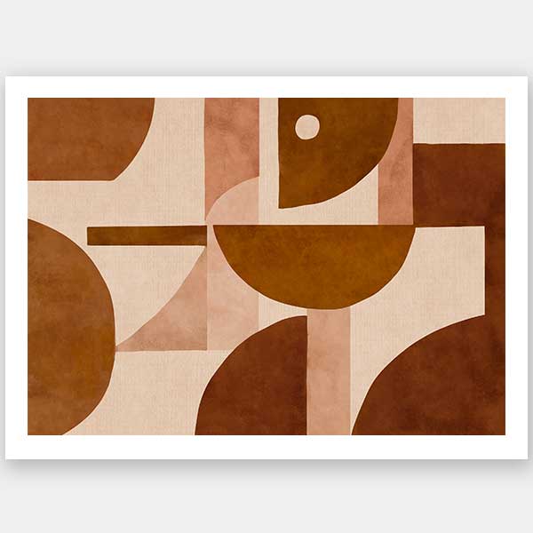 Wall art from the Tim Neve collection by Urban Road, with layered arcs and organic patterns in warm neutrals.
