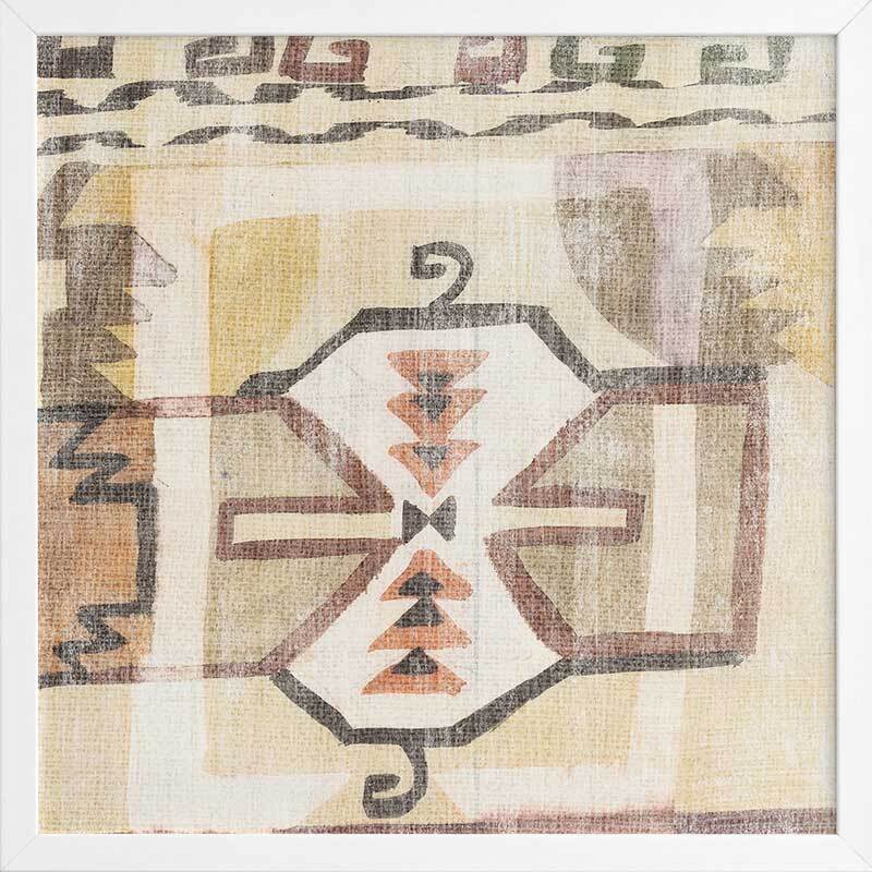 Moroccan Tapestry III Framed Art Print