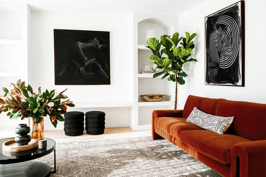 How to Style Black Wall Art in a Modern Living Room