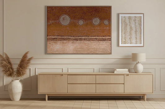 How to Style Aboriginal-Inspired Wall Art Respectfully at Home