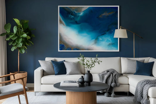 How to Style Wall Art with Dulux Colour of the Year 2026 in the Living Room