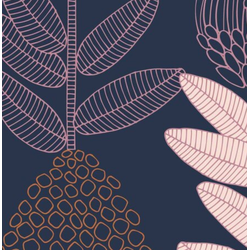 Wallpaper Colour: Protea Lines Terracotta