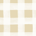 Wallpaper Colour: Gingham Mustard with White Stripes