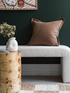 Blair Brown Linen Cushion - 50x50cm | Lifestyle