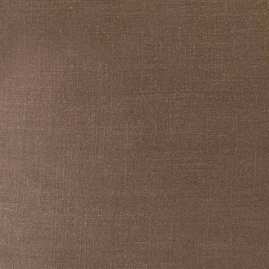 The Urban Road Blair Brown Linen Cushion - 50x50cm is a square brown throw pillow with a simple design and flat flange border, ideal for enhancing your home decor and adding elegance to any linen cushion collection.