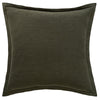 Blair Khaki Green Linen Cushion - 50x50cm