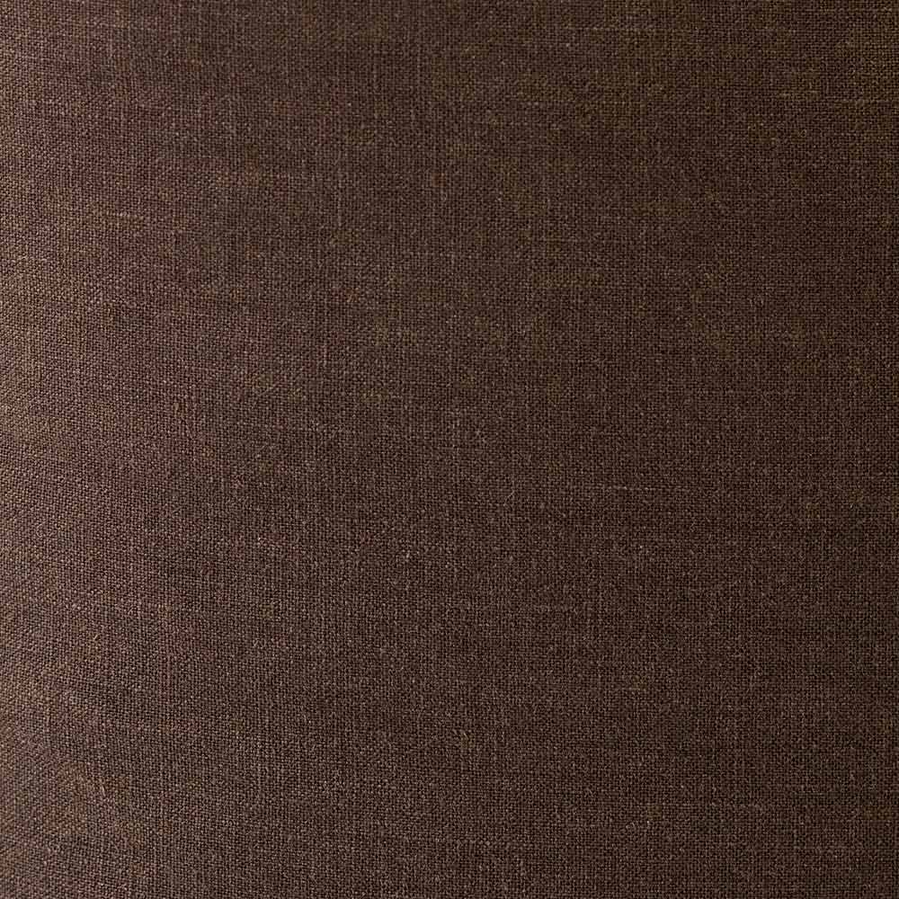 The Blair Chocolate Linen Cushion by Urban Road (50x50cm) features a simple design with a subtle border seam, adding tactile comfort and style to any space. Shown here in brown linen against a white background.