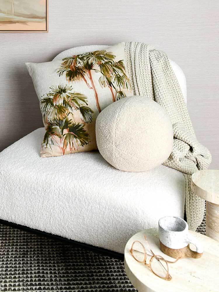 Tropical Sunset Linen Cushion - 50x50cm