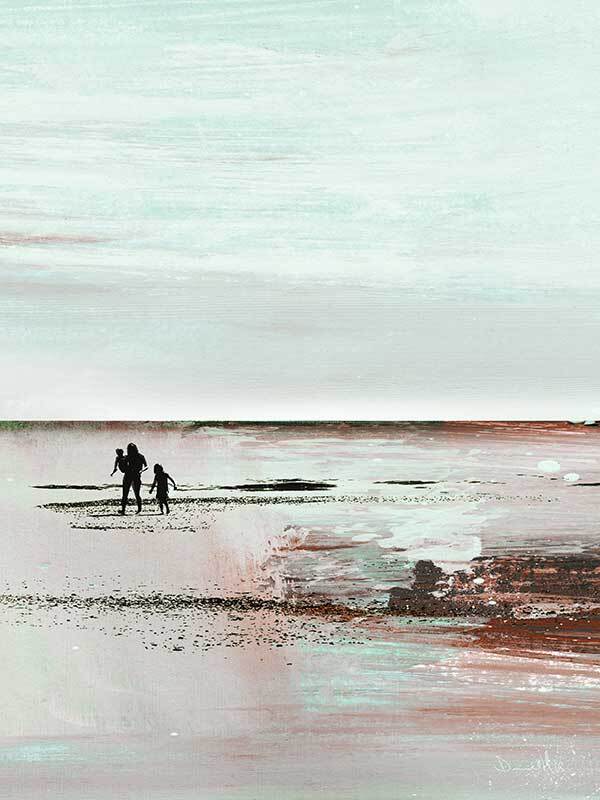 Beach Walk 2 Canvas Art Print