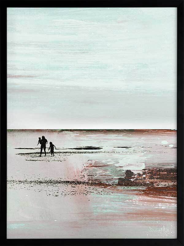 Beach Walk 2 Framed Art Print