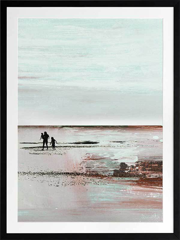 Beach Walk 2 Framed Art Print