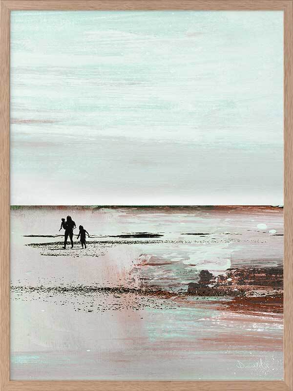 Beach Walk 2 Framed Art Print