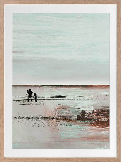 Beach Walk 2 Framed Art Print