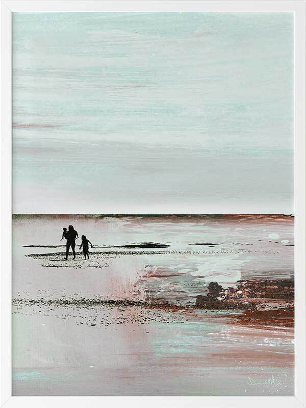 Beach Walk 2 Framed Art Print