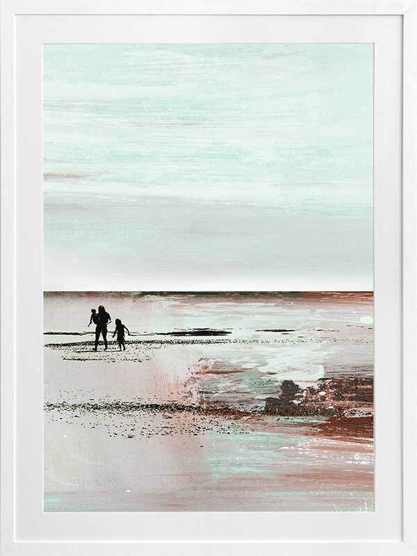 Beach Walk 2 Framed Art Print