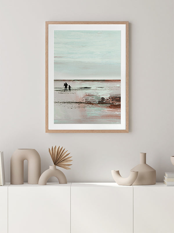 Beach Walk 2 Framed Art Print | Lifestyle