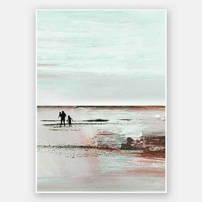 Beach Walk 2 Unframed Art Print