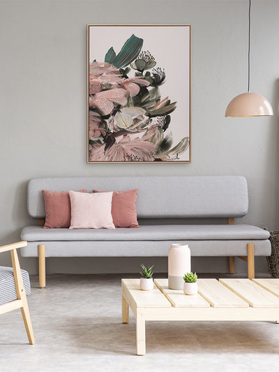 Blush Bloom Canvas Art Print | Lifestyle