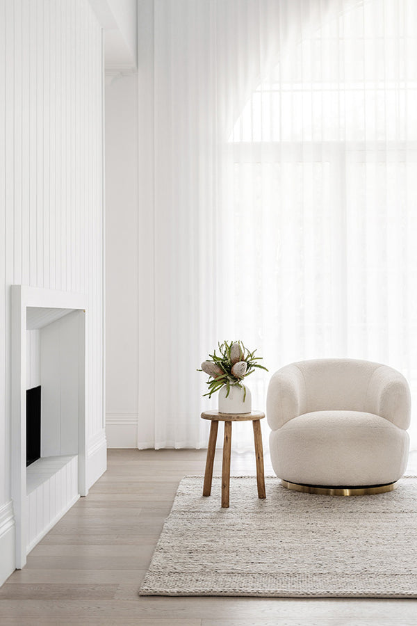 Darren Palmer Paperbark Oatmeal Rug | Lifestyle