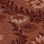 Material: Paste the Wall | Smooth Matte Finish - Sample: Not required, thank you - Wall Height: 2.4 metres | 7.8 feet - Wall Width: 2.4 metres | 7.8 feet - Wallpaper Colour: English Garden Party Maroon