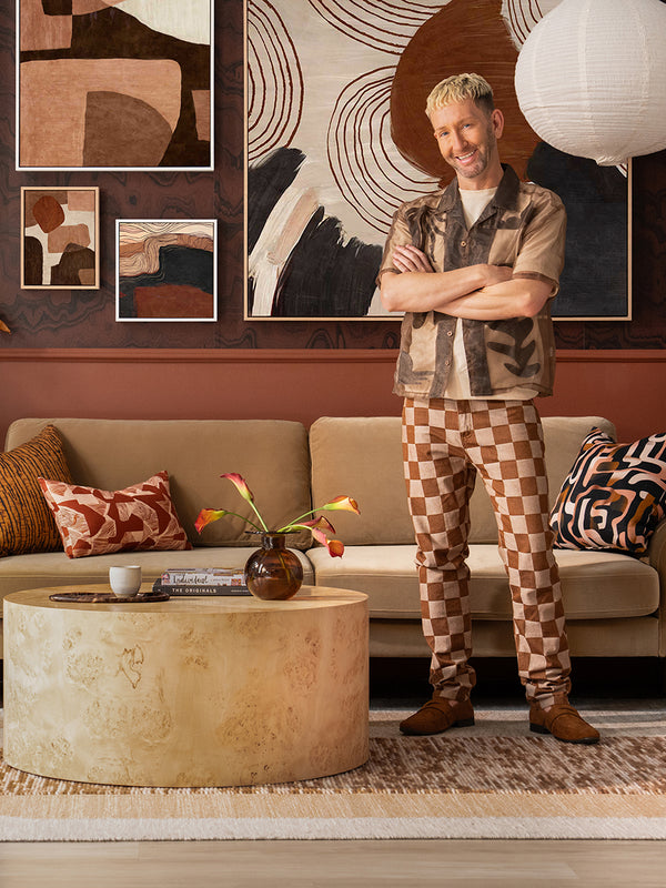 Primal Dark Brown II Canvas Art Print | Lifestyle