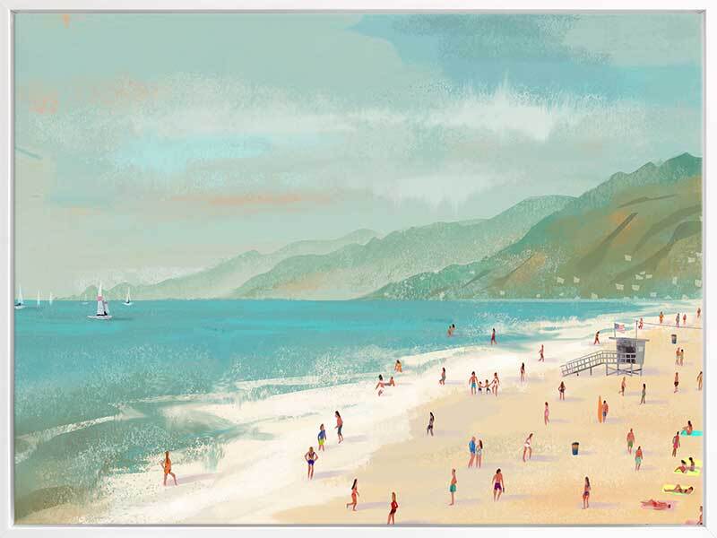 Beach Daze Canvas Art Print