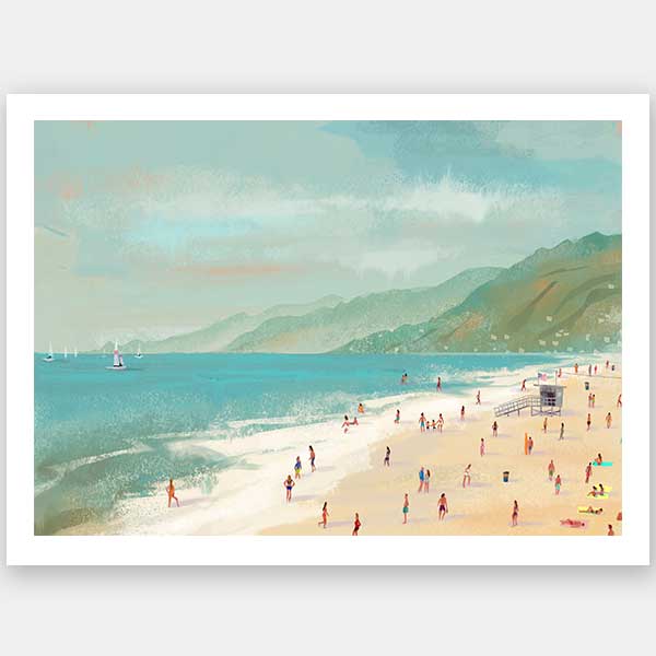 Beach Daze Unframed Art Print