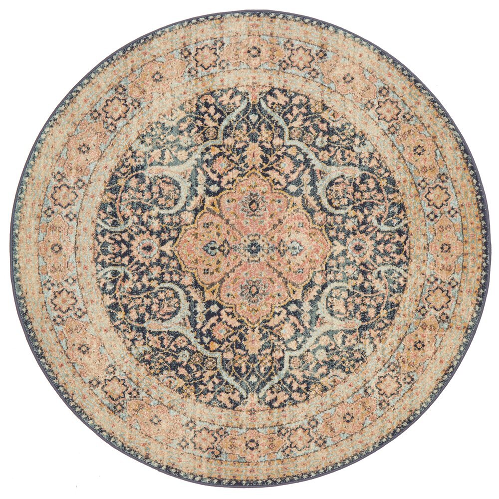 Legacy 858 Midnight Round Rug