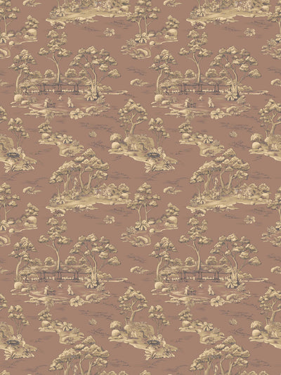 Bush Baby Village Toile Wallpaper by Urban Road