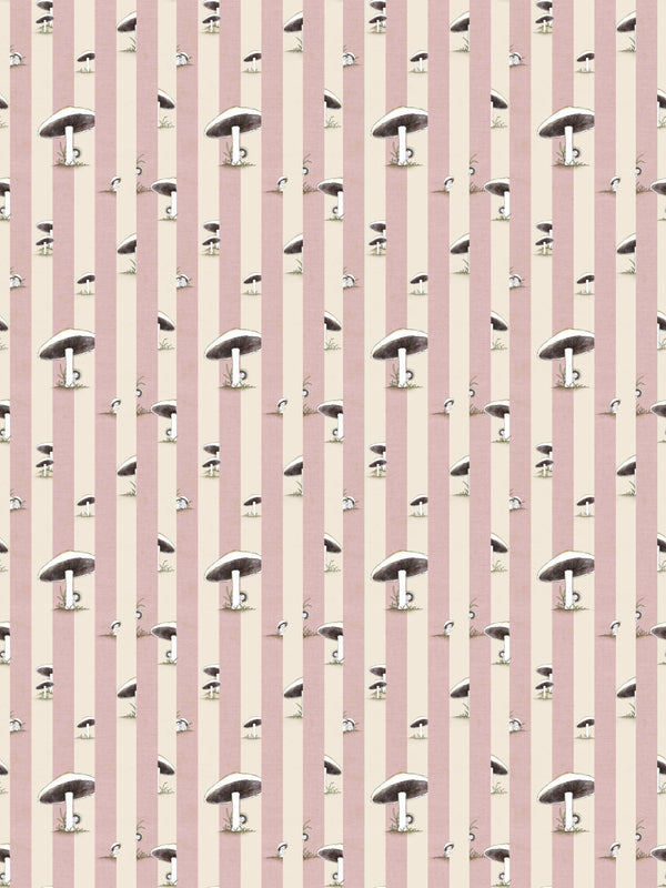 Toadstool Peakaboo Light Wallpaper