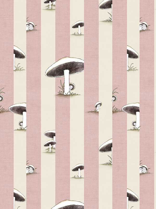 Toadstool Peakaboo Light Wallpaper