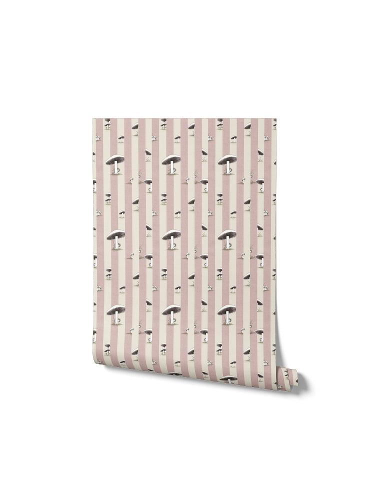 Toadstool Peakaboo Light Wallpaper