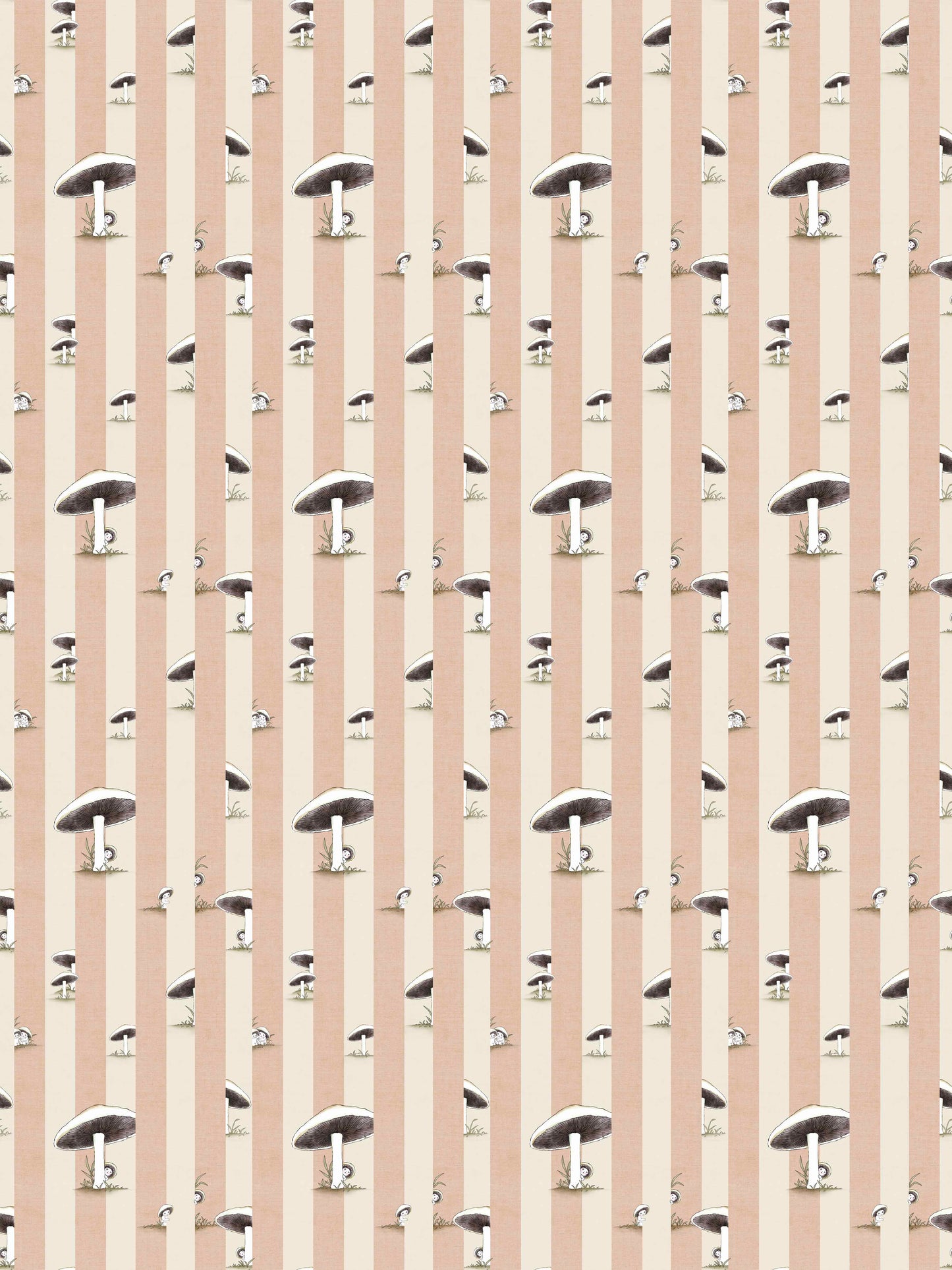 Toadstool Peakaboo Light Wallpaper