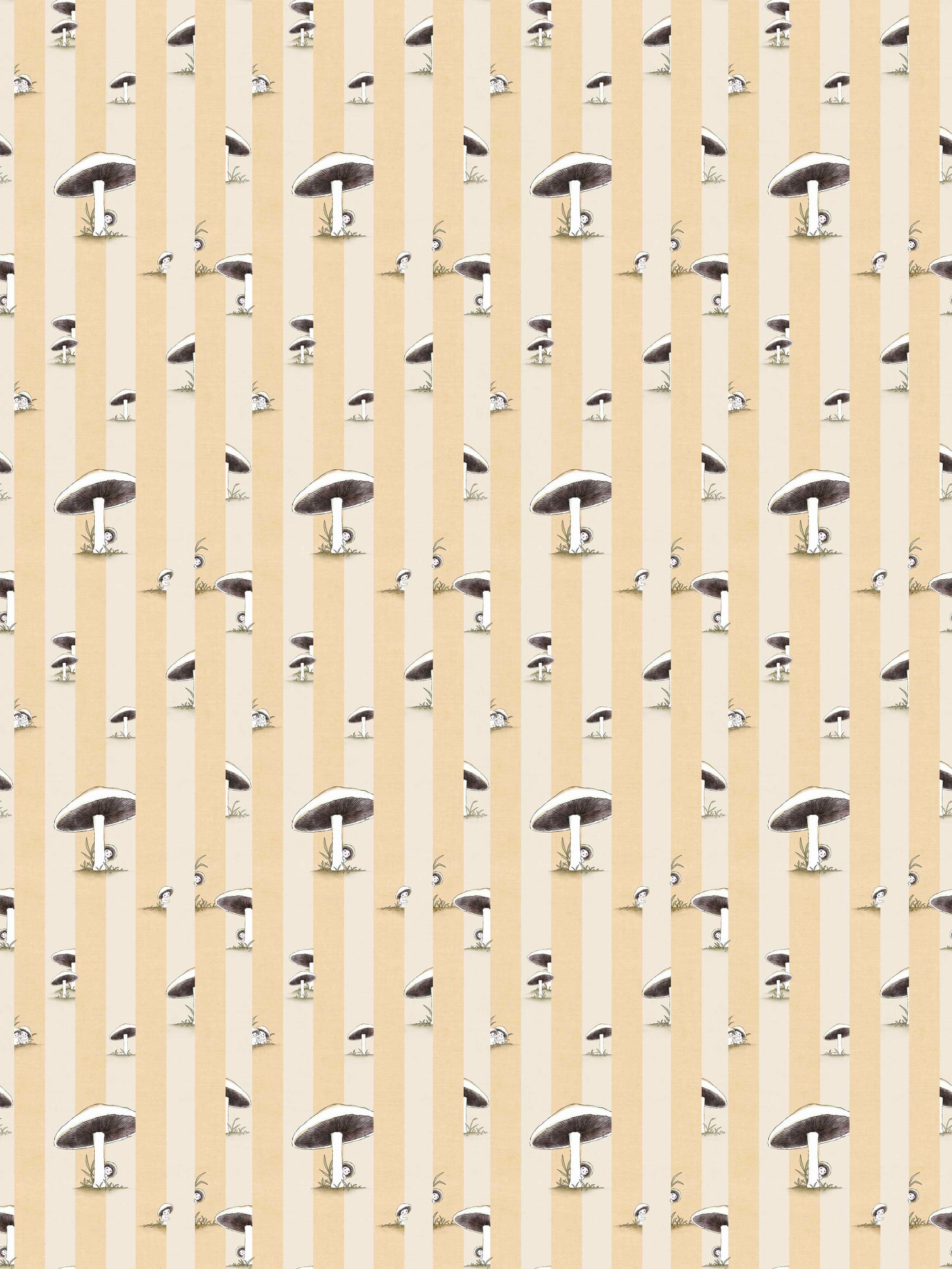 Toadstool Peakaboo Light Wallpaper