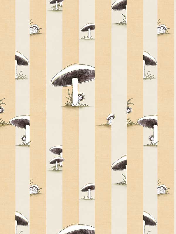 Toadstool Peakaboo Light Wallpaper