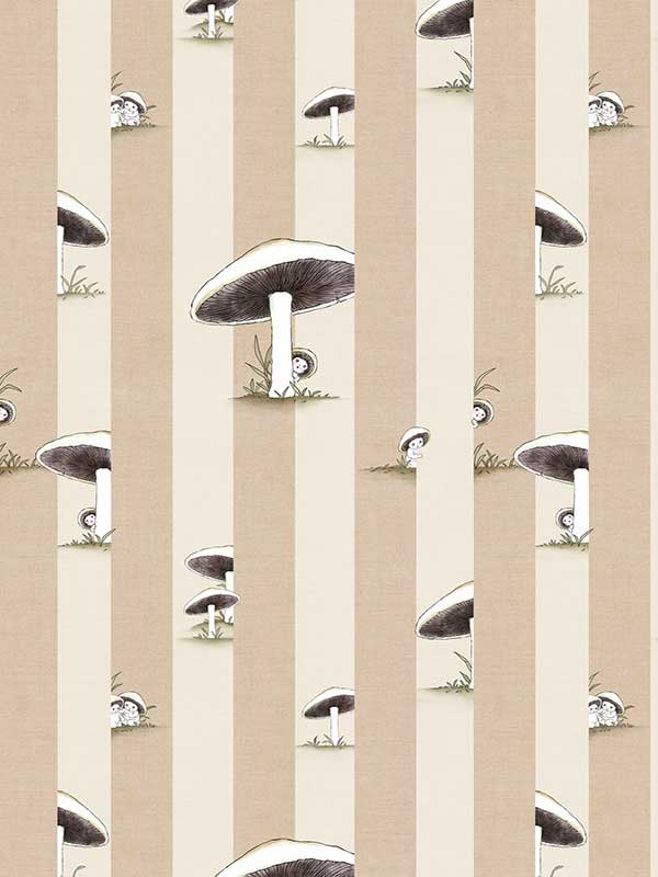 Toadstool Peakaboo Light Wallpaper