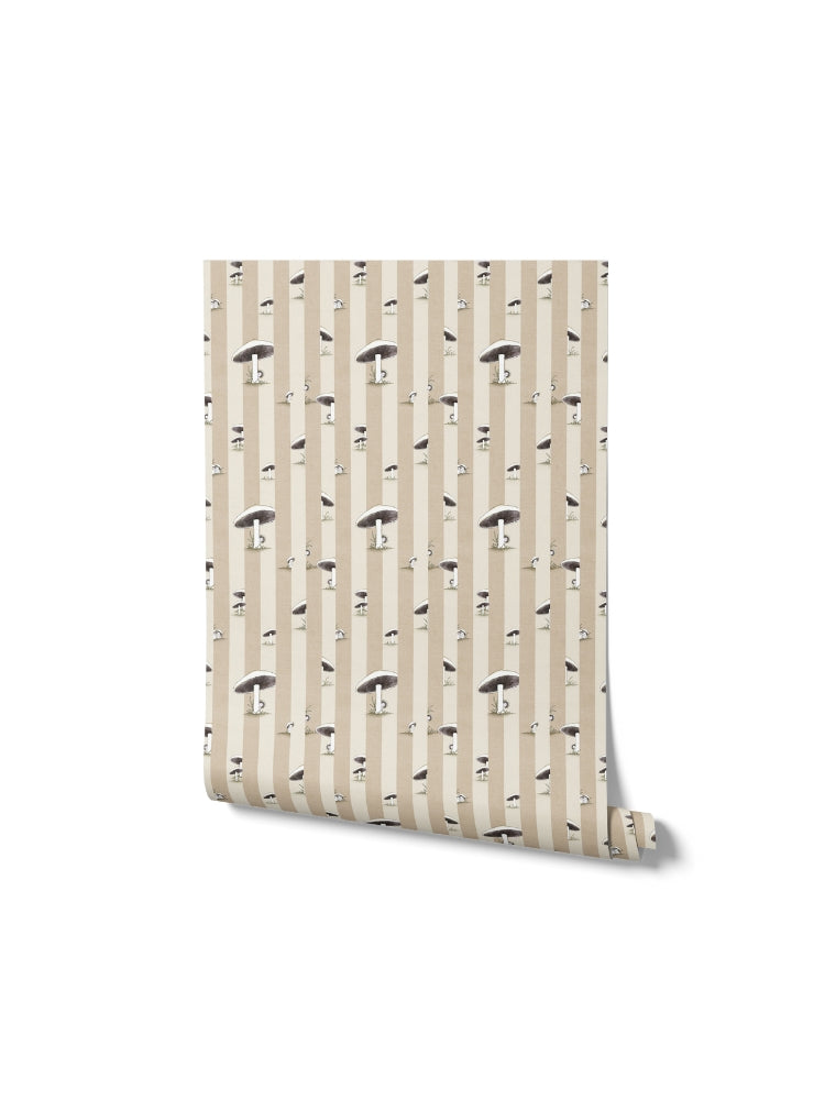 Toadstool Peakaboo Light Wallpaper