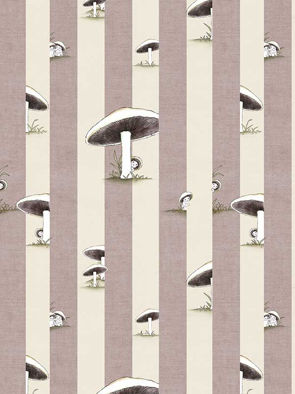 Toadstool Peakaboo Light Wallpaper