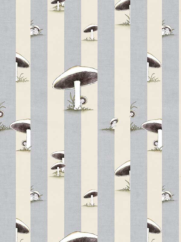 Toadstool Peakaboo Light Wallpaper