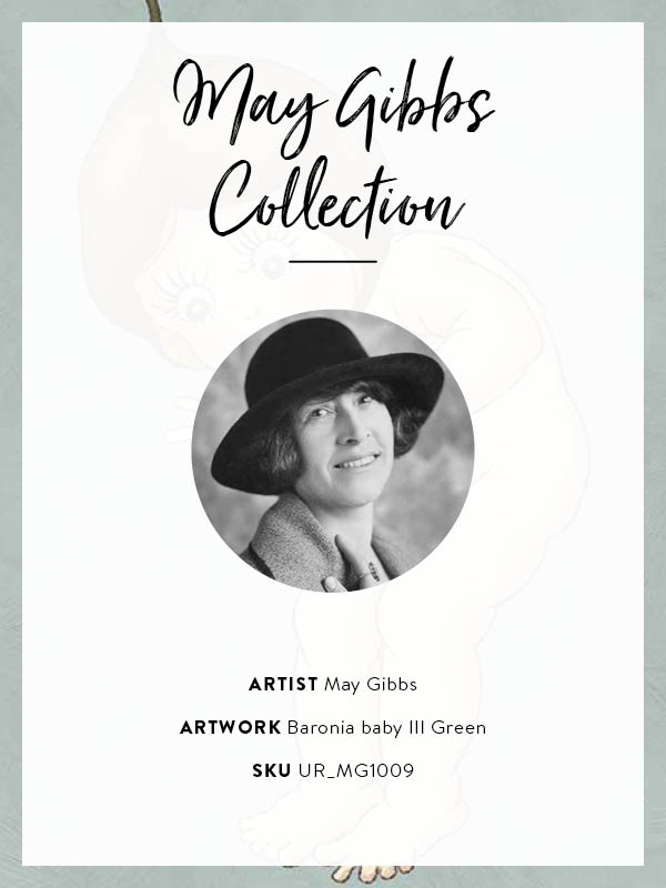 Boronia Baby III Light Blue Unframed Art Print