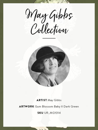 Gum Blossom Baby II Dark Green Unframed Art Print