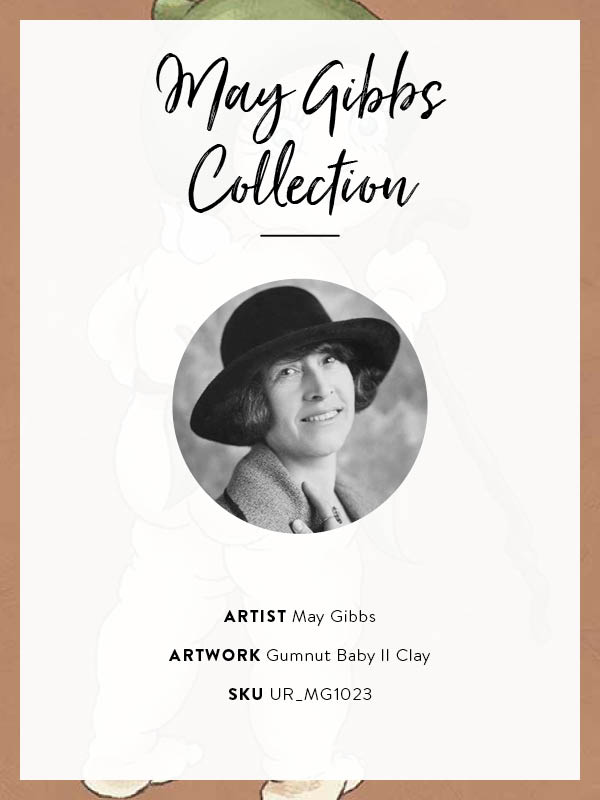 Gumnut Baby II Clay Framed Art Print