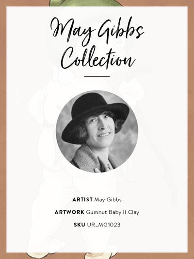 Gumnut Baby II Clay Unframed Art Print