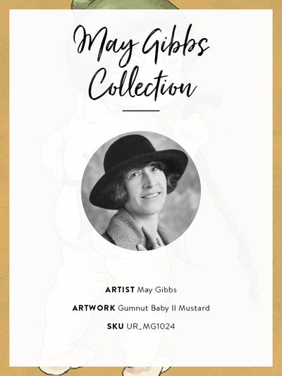 Gumnut Baby II Mustard Unframed Art Print