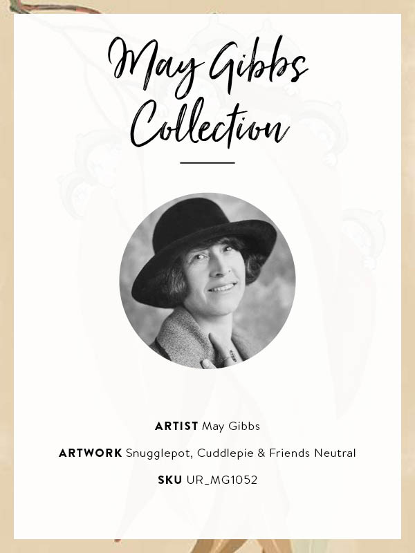 Snugglepot, Cuddlepie & Friends Neutral Unframed Art Print