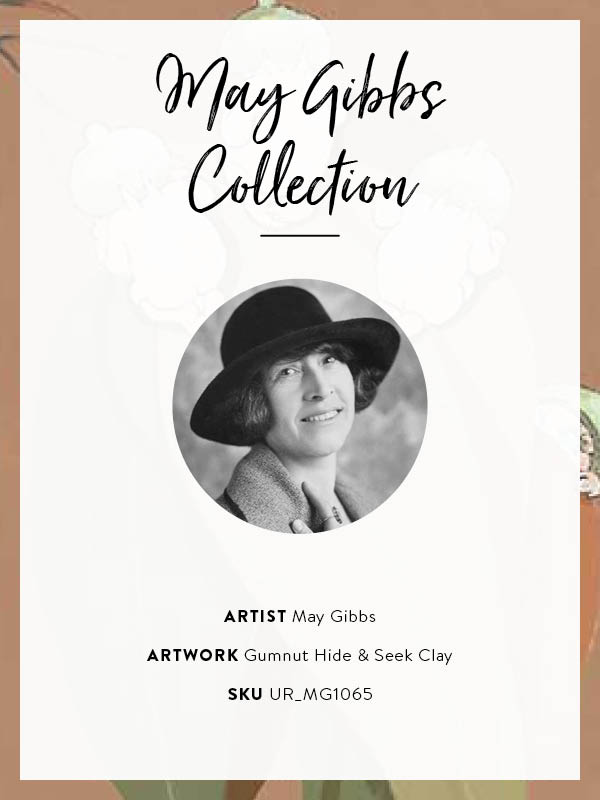 Gumnut Hide & Seek Clay Framed Art Print