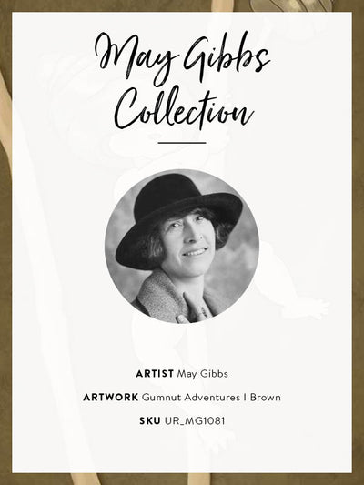 Gumnut Adventures I Brown Unframed Art Print